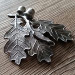 Leaves casted in silicone moulds