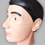 Realistic male head's model in 1:1 scale