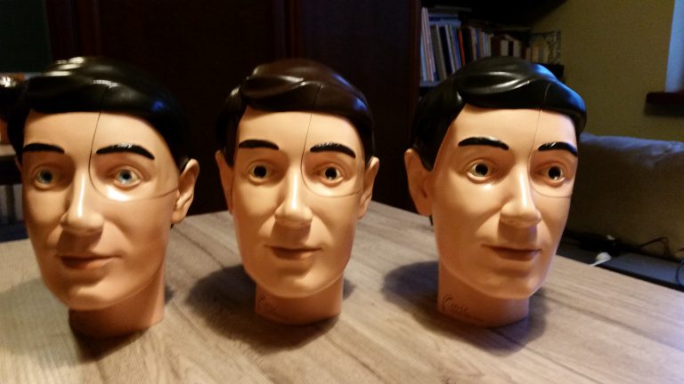 Realistic male head's model in 1:1 scale, serial production